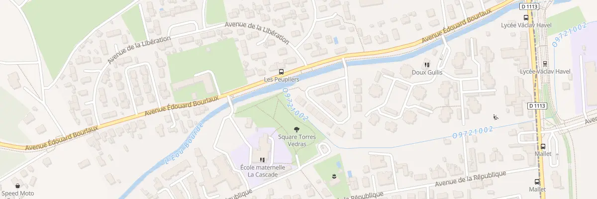 Plan du 1 Rue des Peupliers à Villenave-d’Ornon