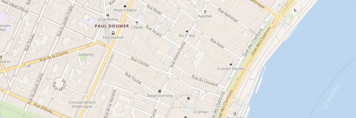 Plan du 56 Rue Notre Dame à Bordeaux