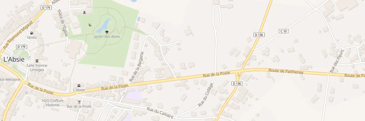 Plan du 84 Rue de la Poste à L’Absie
