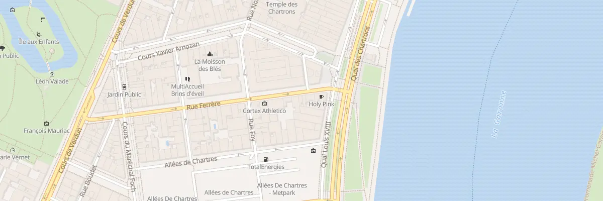 Plan du 10 Rue Ferrère à Bordeaux