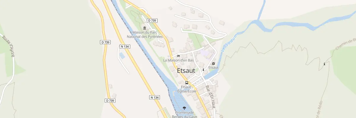 Plan du 9 Rue d’En Bas à Etsaut