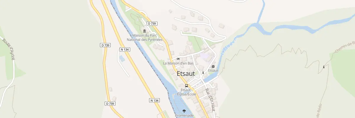 Plan du 5051 Le Bourg à Etsaut