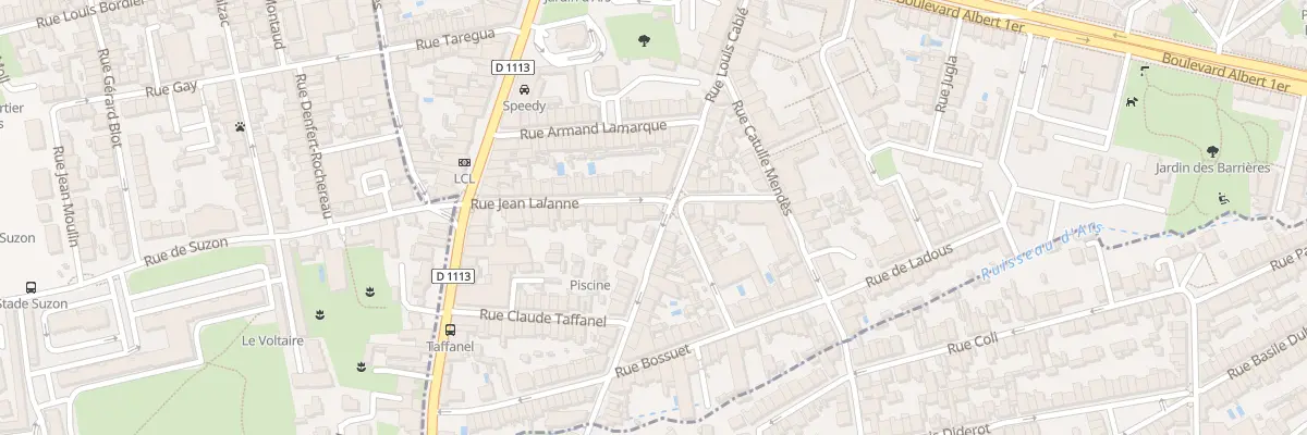 Plan du 33 Rue Jean Lalanne à Bordeaux