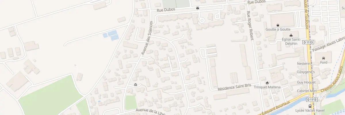 Plan du 6 Av du Travail à Villenave-d’Ornon