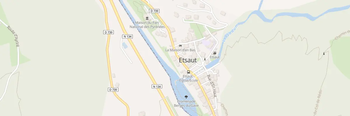 Plan du 5388 Larres à Etsaut