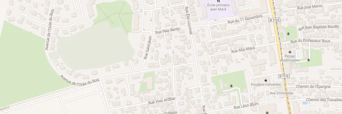 Plan du 7 Rue André Amanieu à Villenave-d’Ornon