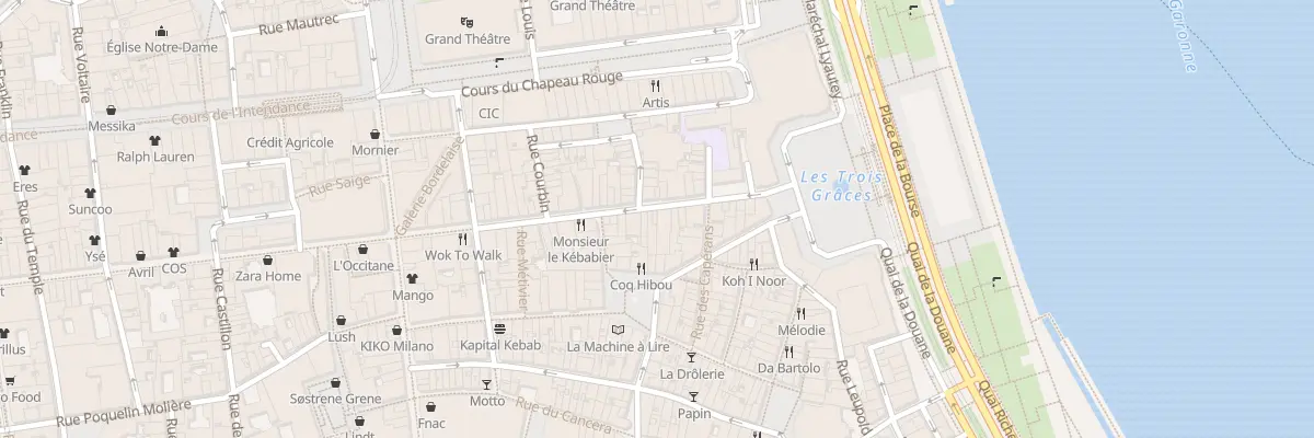 Plan du 28 Rue Saint-Rémi à Bordeaux