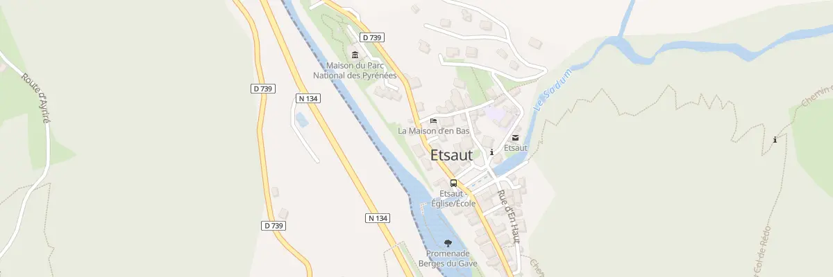 Plan du 2 Rue d’En Bas à Etsaut