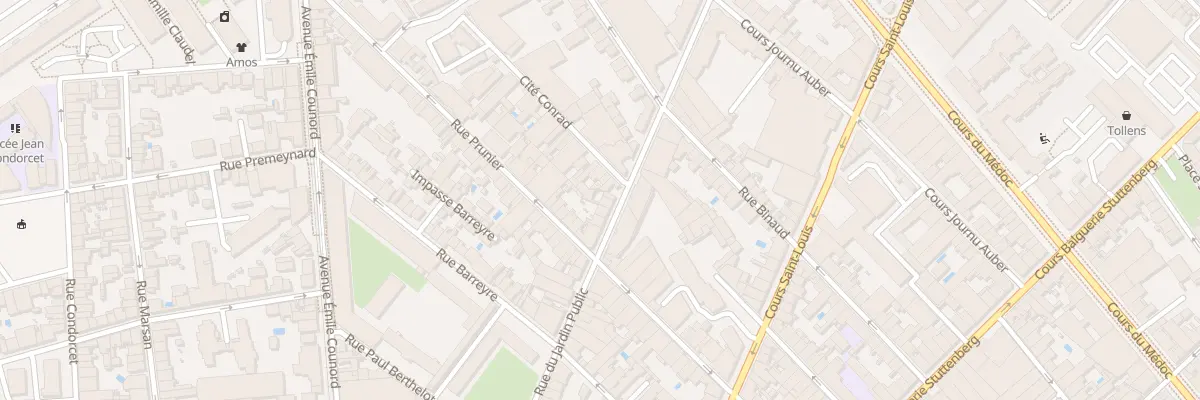 Plan du 231 Rue du Jardin Public à Bordeaux