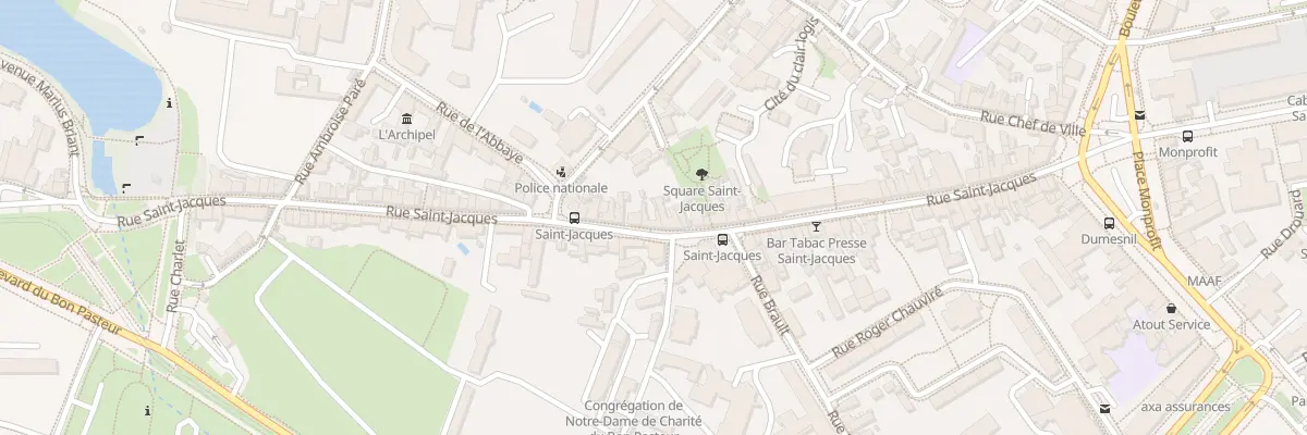 Plan du 58 Rue Saint-Jacques à Angers