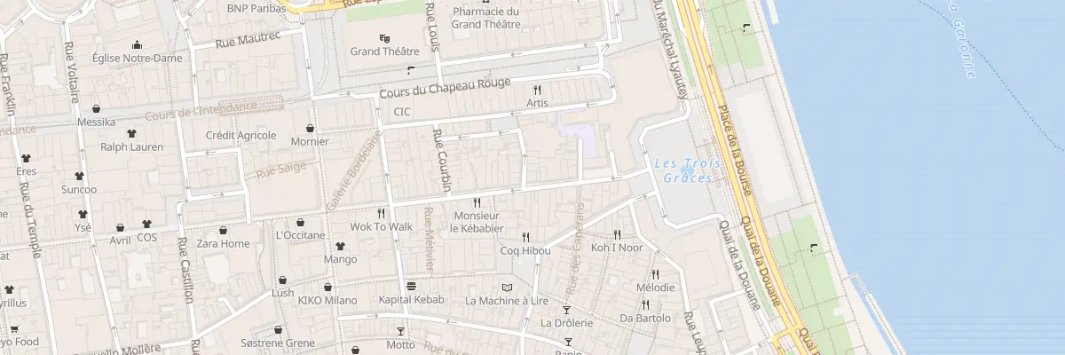 Plan du 25 Rue Saint-Rémi à Bordeaux