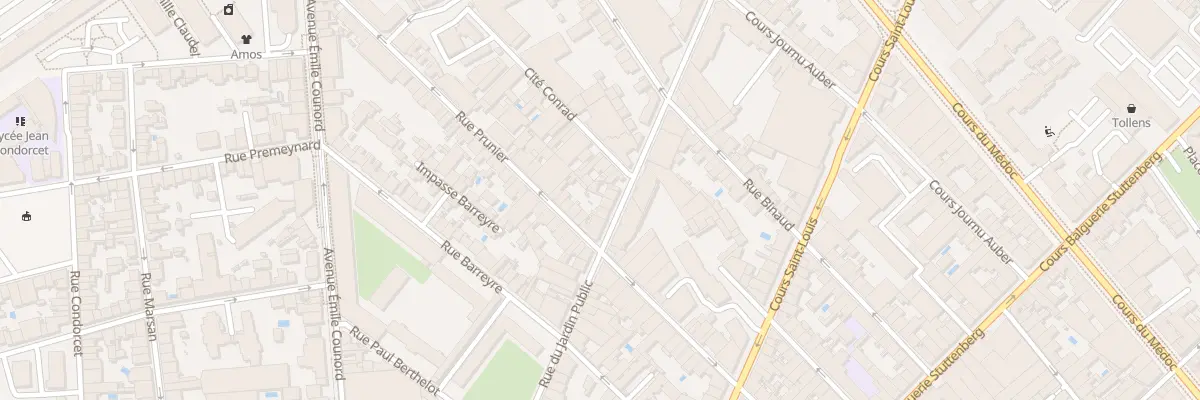 Plan du 229 Rue du Jardin Public à Bordeaux