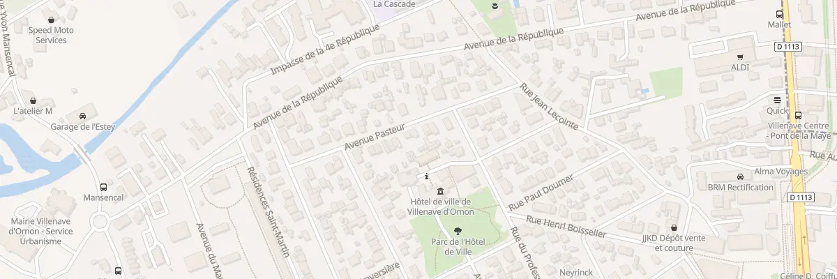 Plan du 16 Av Pasteur à Villenave-d’Ornon