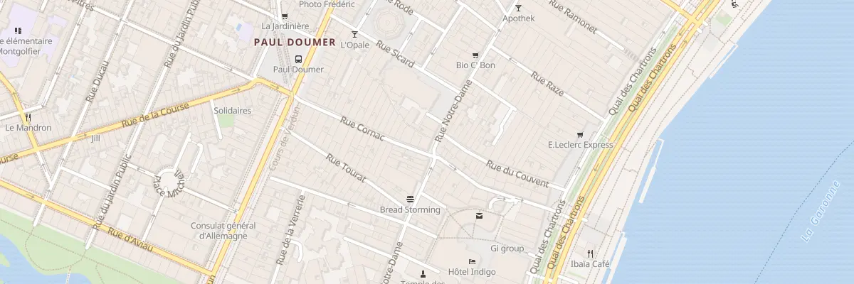 Plan du 45 Rue Notre Dame à Bordeaux
