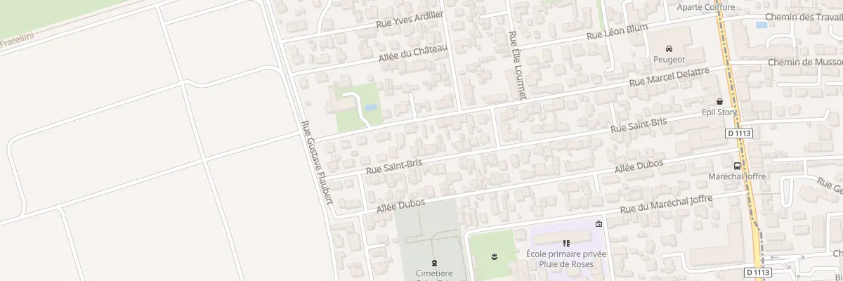 Plan du 45 Rue Saint Bris à Villenave-d’Ornon