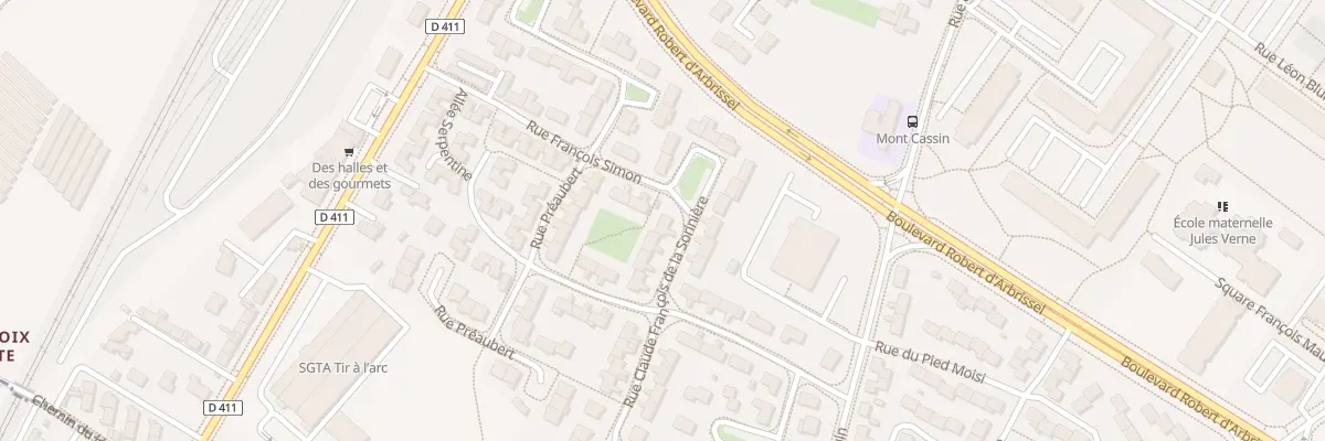 Plan du 12 Rue C F de la Soriniere à Angers