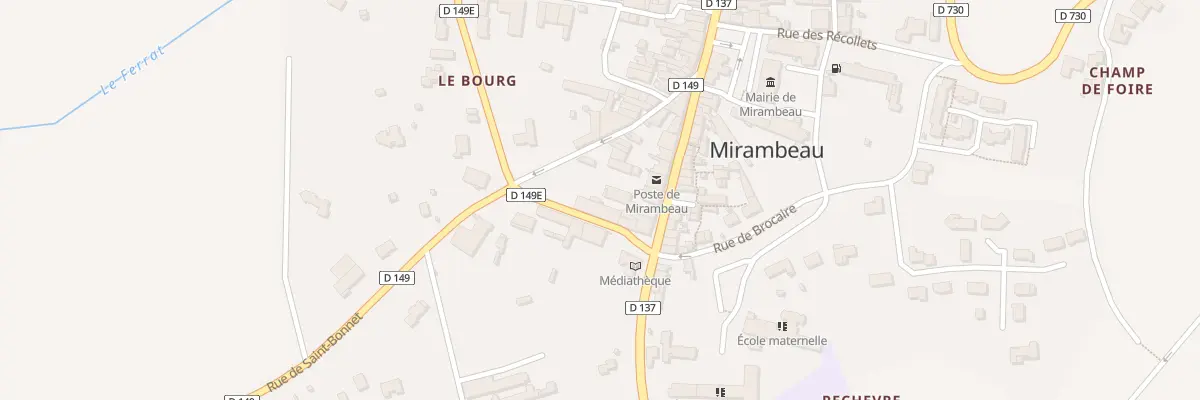 Plan du 13 Av de la République à Mirambeau