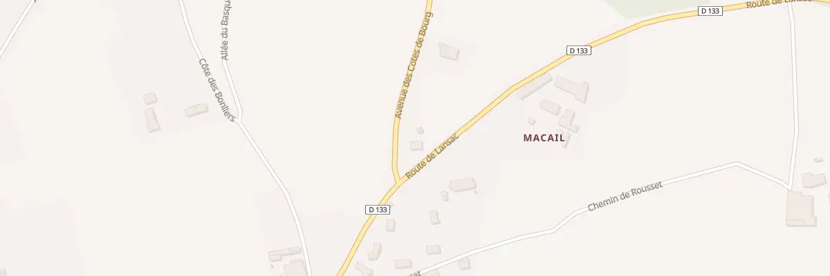 Plan du 1 Rte de Lansac à Samonac