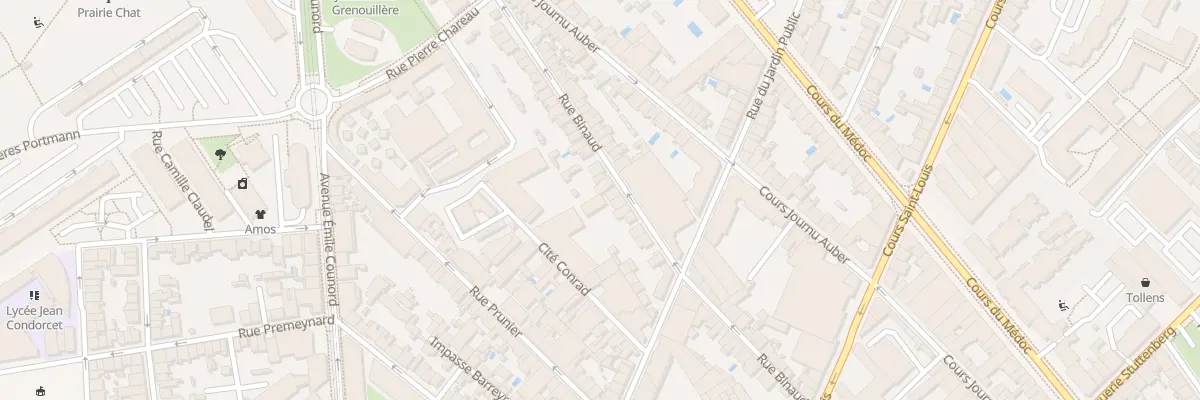 Plan du 86B Rue Binaud à Bordeaux