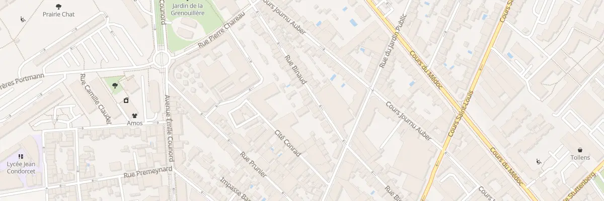 Plan du 90 Rue Binaud à Bordeaux