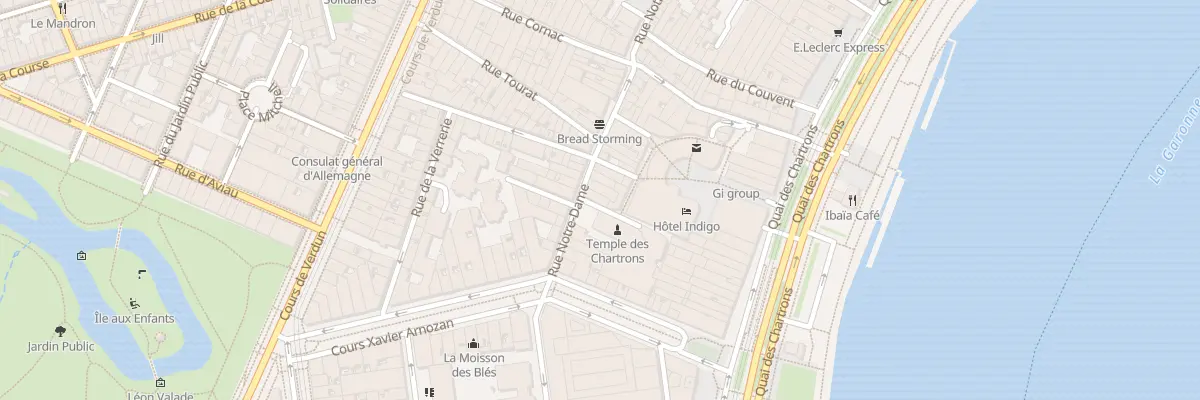 Plan du 16 Rue Notre Dame à Bordeaux