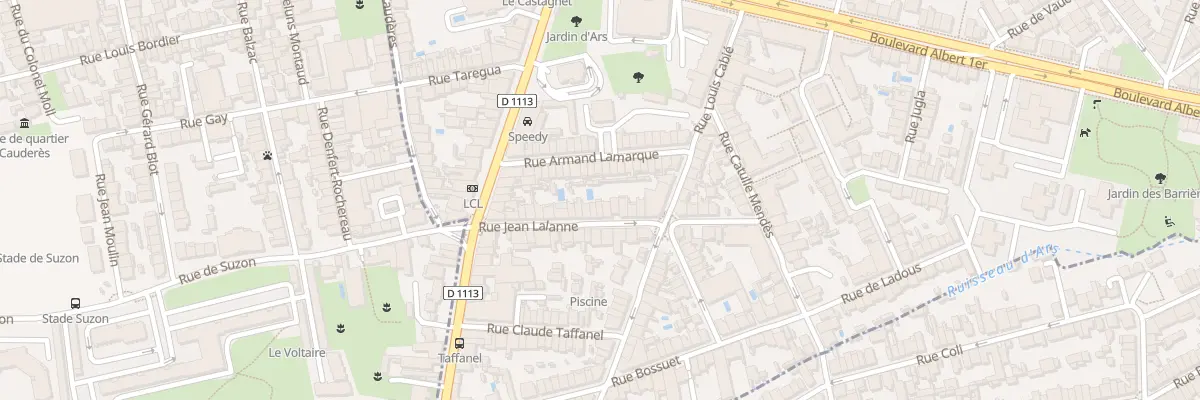 Plan du 24 Rue Jean Lalanne à Bordeaux