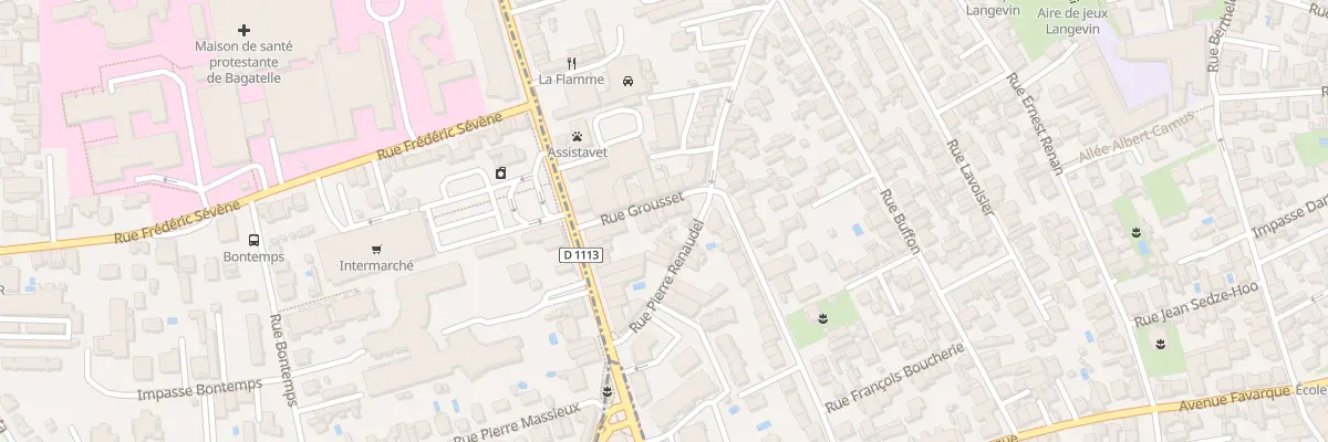 Plan du 9 Rue Grousset à Bègles
