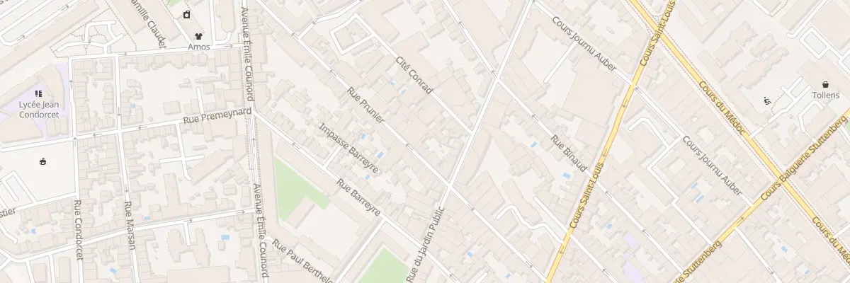 Plan du 65 Rue Prunier à Bordeaux