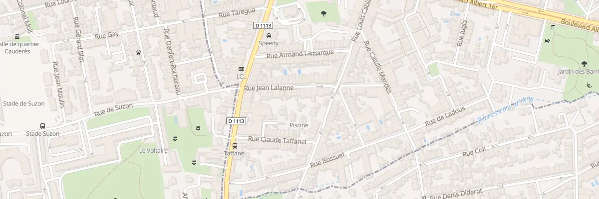 Plan du 21 Rue Jean Lalanne à Bordeaux