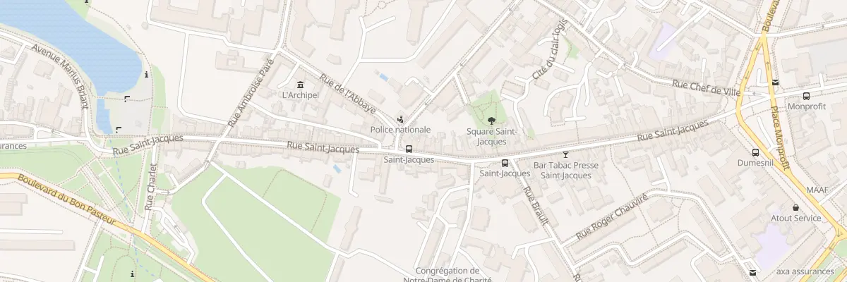 Plan du 66 Rue Saint-Jacques à Angers