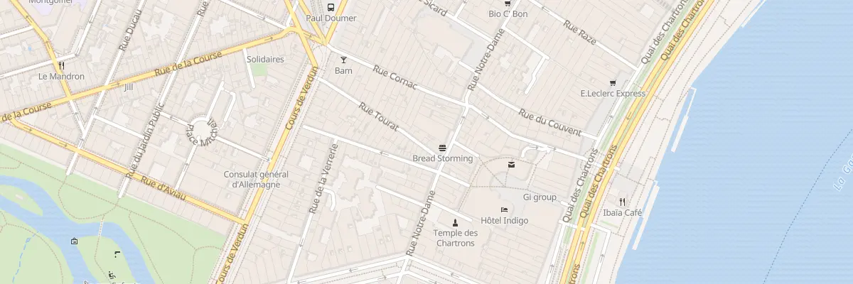 Plan du 5 Rue Tourat à Bordeaux