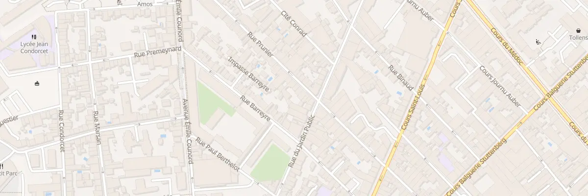 Plan du 62 Rue Prunier à Bordeaux