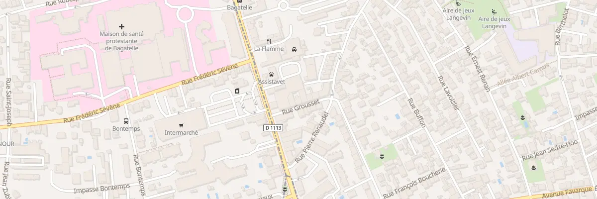 Plan du 6 Rue Grousset à Bègles