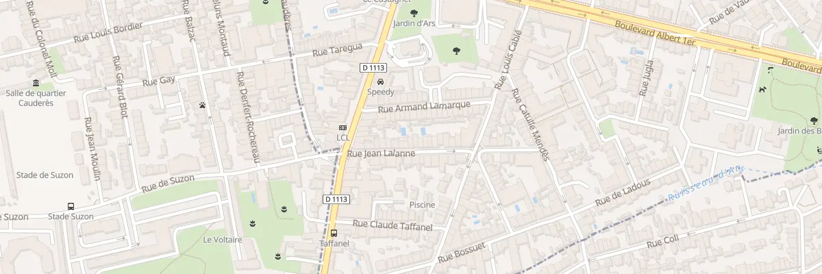 Plan du 16 Rue Jean Lalanne à Bordeaux