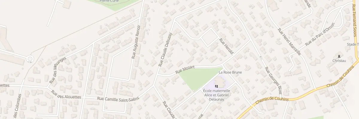 Plan du 17 Rue Mozart à Villenave-d’Ornon