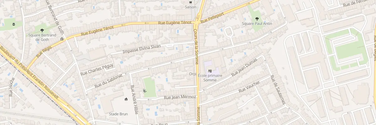 Plan du 4 Rue du Sablonat à Bordeaux