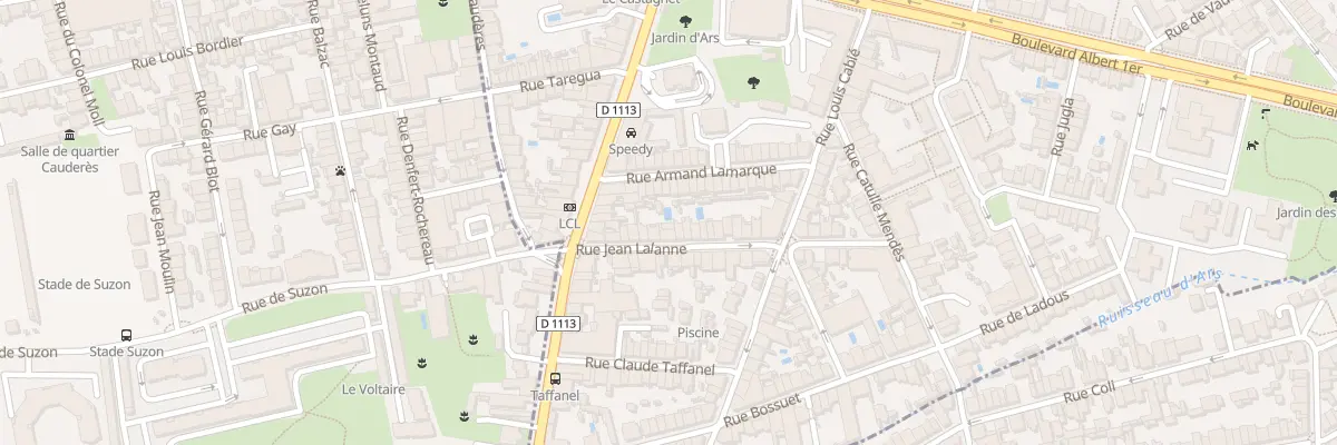 Plan du 14 Rue Jean Lalanne à Bordeaux