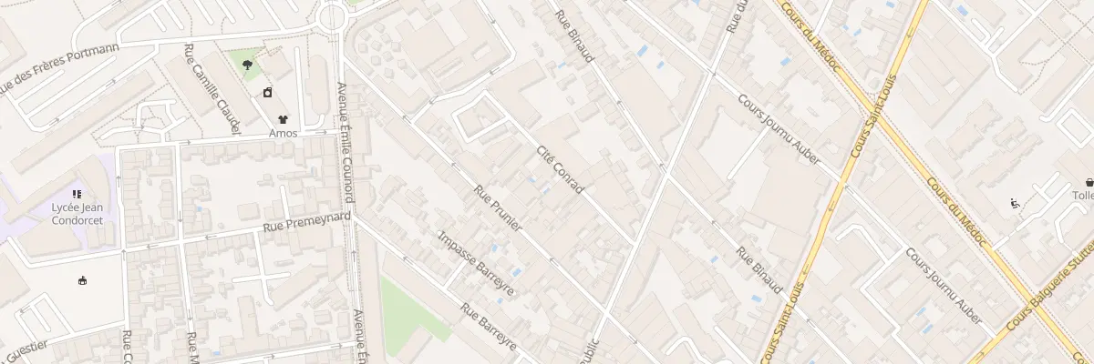 Plan du 20B Rue Cite Conrad à Bordeaux