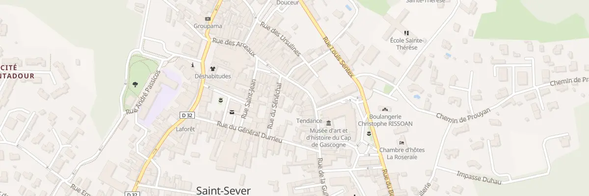Plan du 6 Rue du Gen Lamarque à Saint-Sever