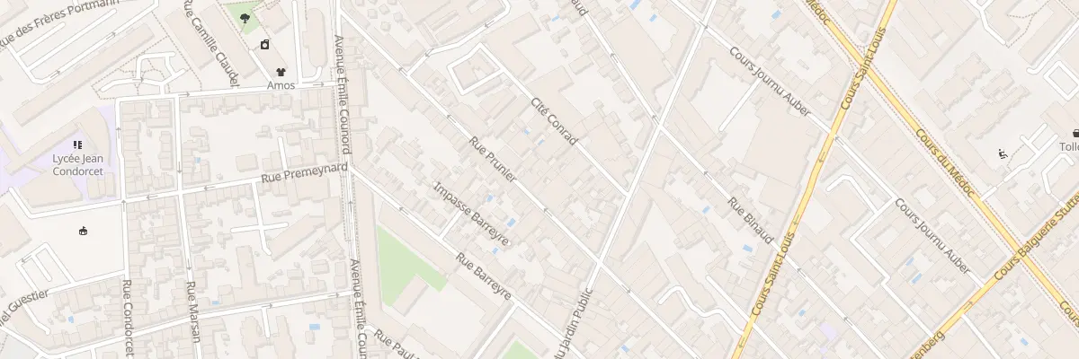 Plan du 71 Rue Prunier à Bordeaux