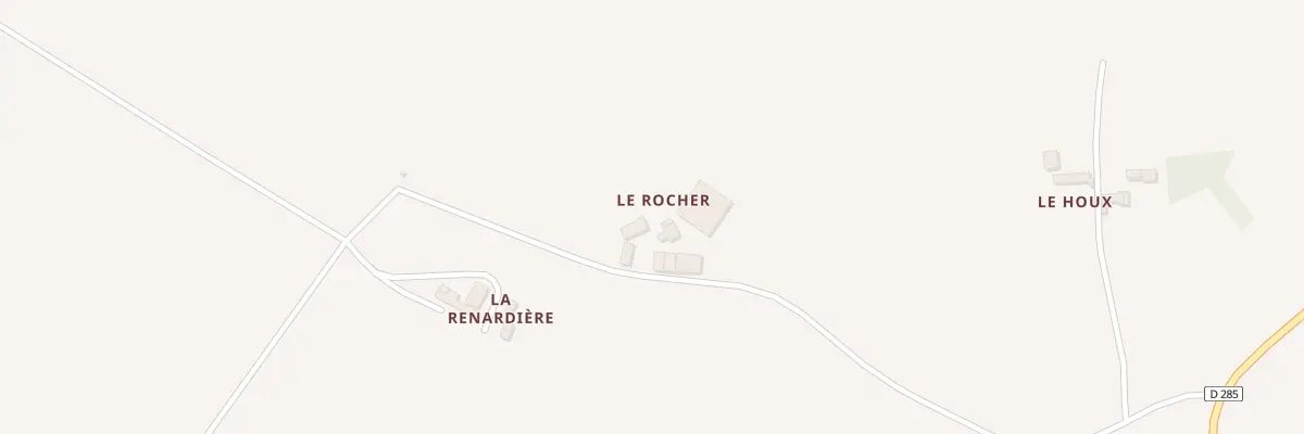 Plan du 1 Le Rocher à Saint-Charles-la-Forêt
