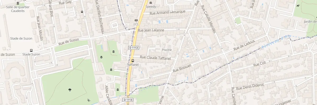 Plan du 18 Rue Claude Taffanel à Bordeaux