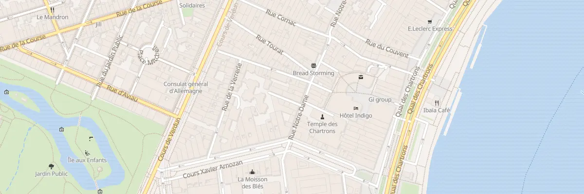 Plan du 11 Rue Notre Dame à Bordeaux