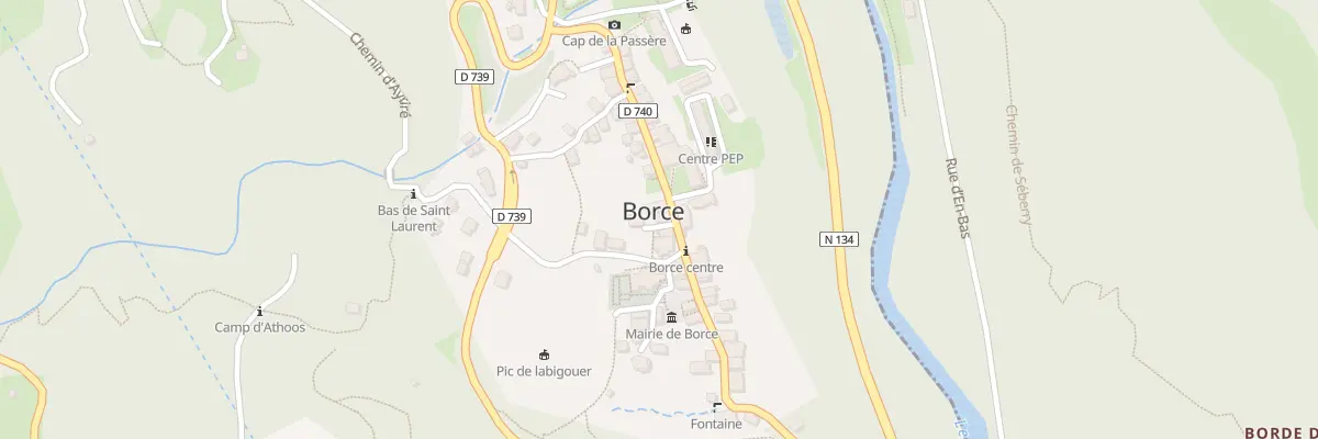 Plan du 24 Rue de la Carrere à Borce