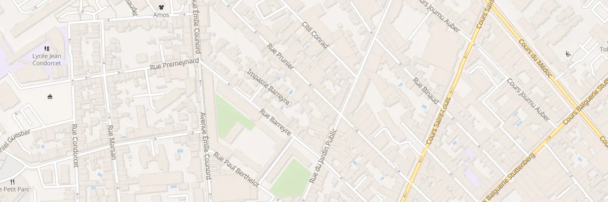 Plan du 68 Rue Prunier à Bordeaux