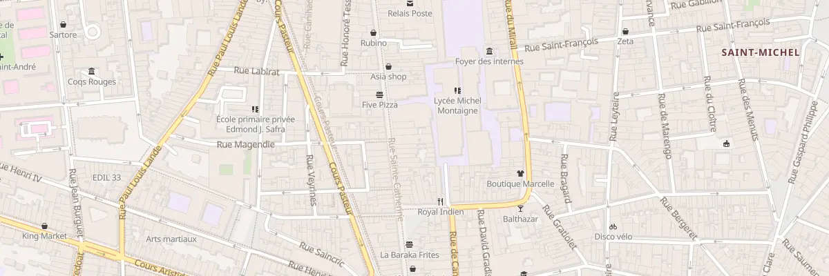 Plan du 236 Rue Sainte-Catherine à Bordeaux
