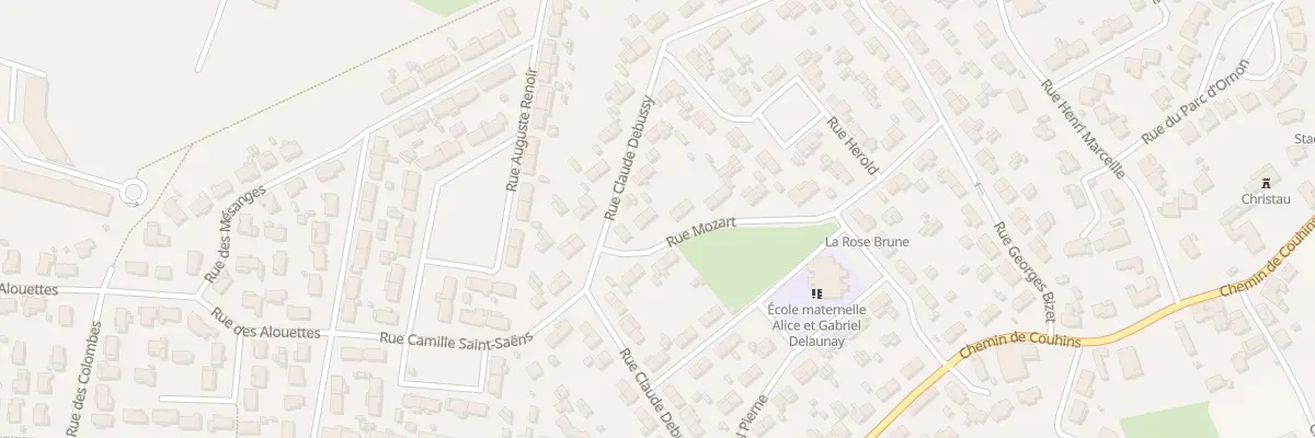 Plan du 21 Rue Mozart à Villenave-d’Ornon