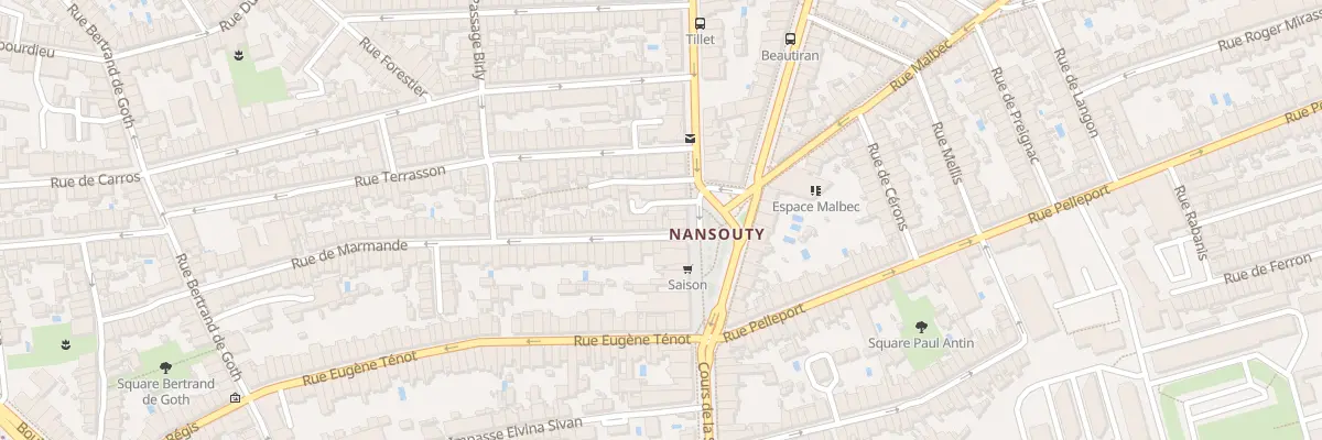 Plan du 5 Rue de Marmande à Bordeaux