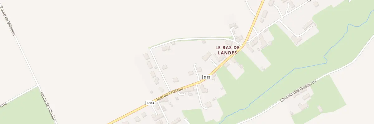 Plan du 697 Rue du Château à Landes-sur-Ajon