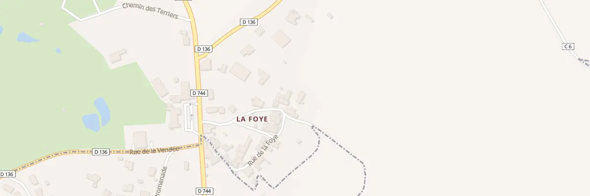 Plan du 14 Rue de la Foye à L’Absie